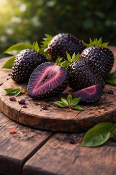 Black Strawberry Fruit Seeds for Planting – Unique Dark Fruit Garden Variety