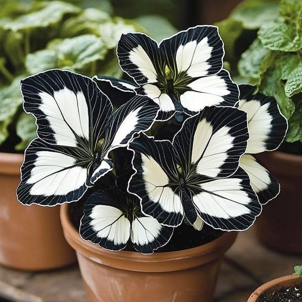 Black White flower seeds