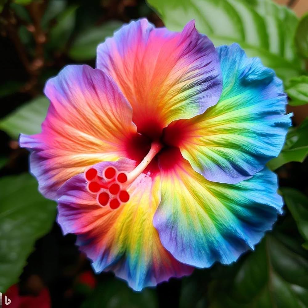 Multicolored Hibiscus flower seeds