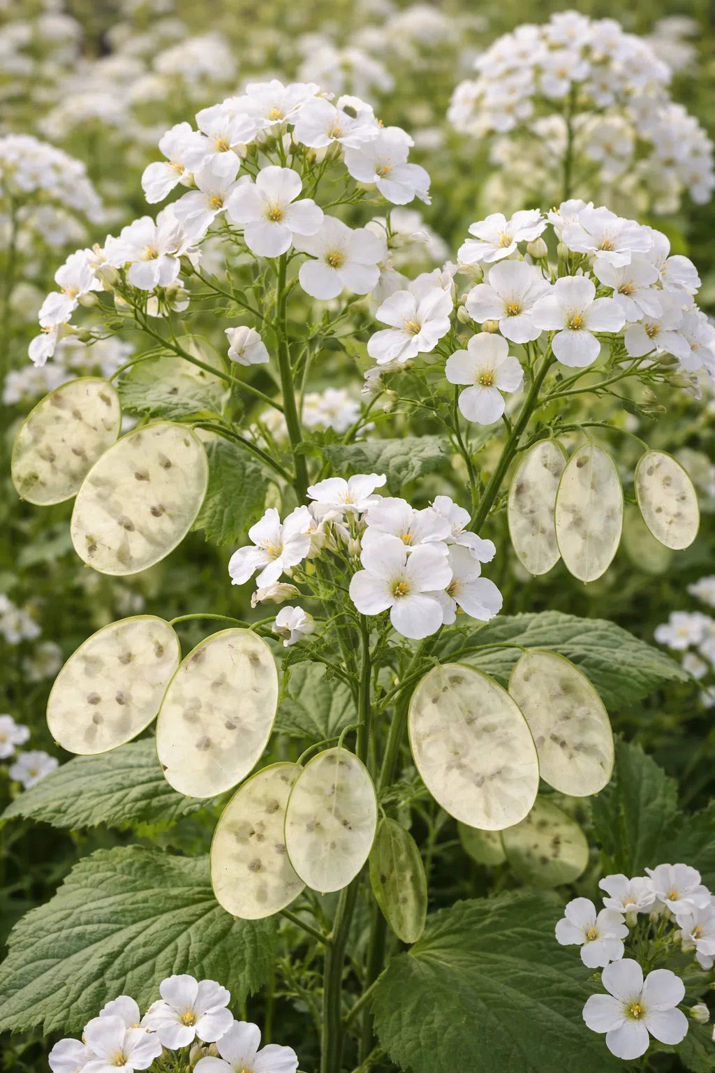 White Lunaria flower seeds
