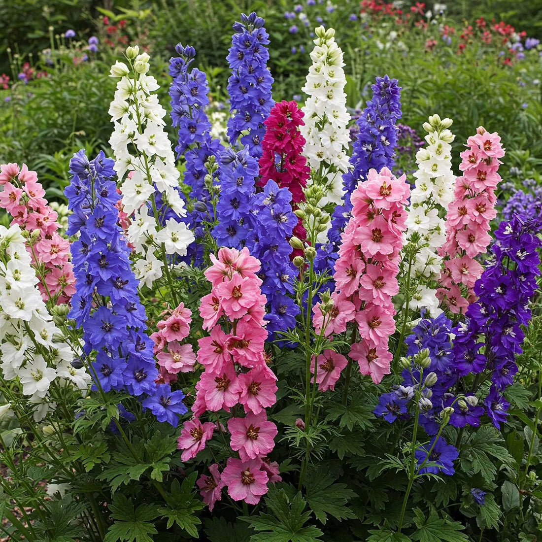 Rocket Larkspur flower seeds