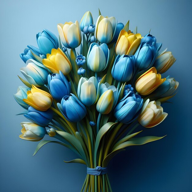 Blue Yellow flower seeds