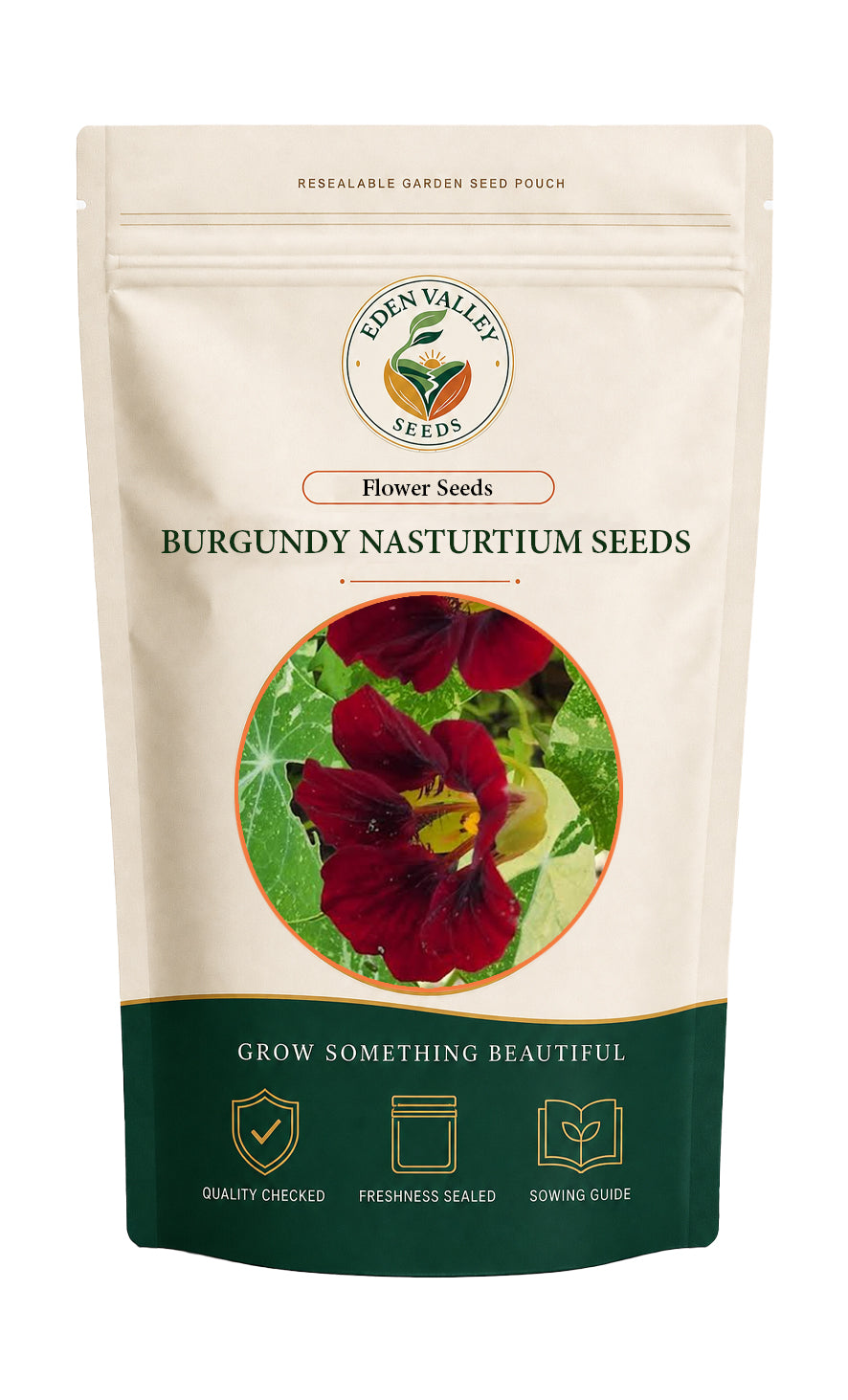 Burgundy Nasturtium Flower Seeds for planting
