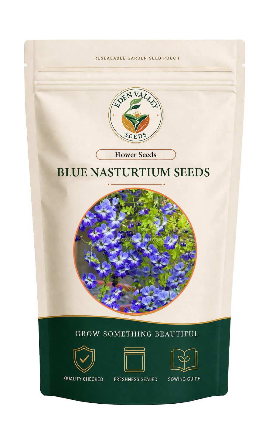 Dark Blue Nasturtium Flower Seeds for planting