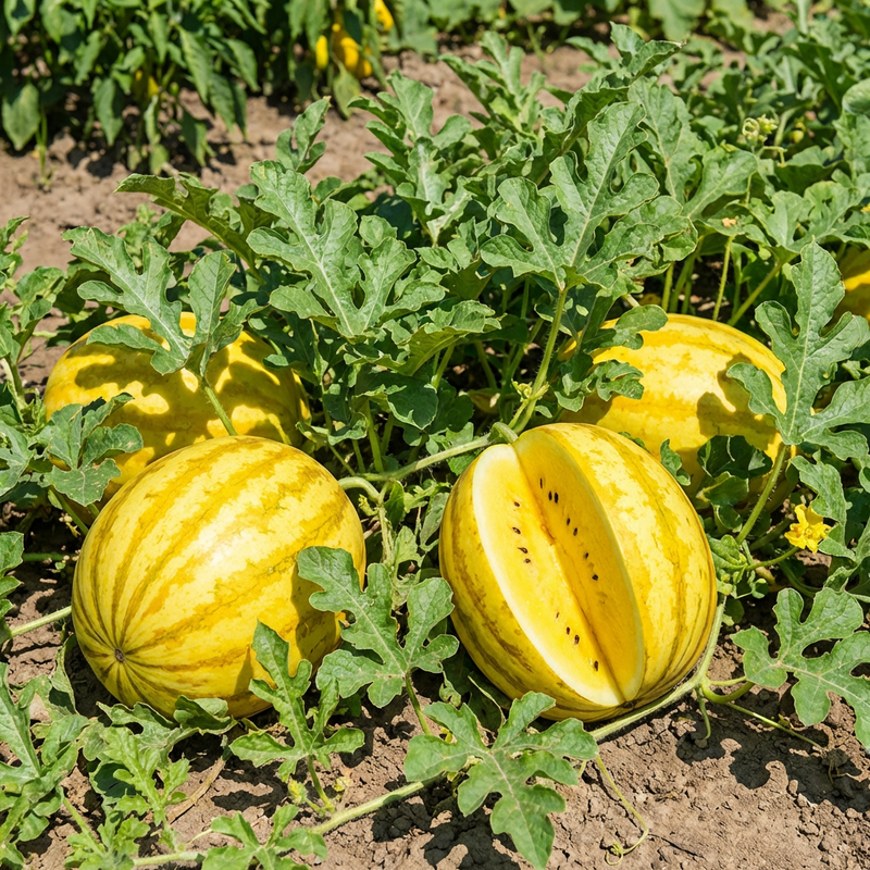 Yellow Watermelon Garden Seeds – Sweet Summer Fruit Seeds