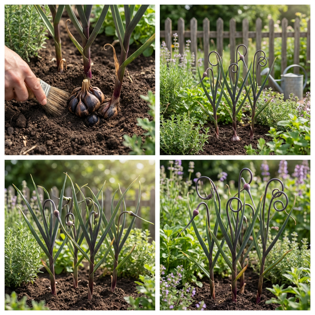 multi colour garlic seeds