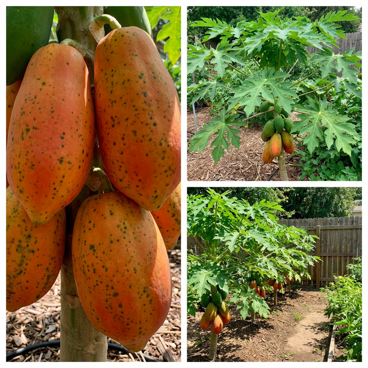 red lady papaya fruit seeds