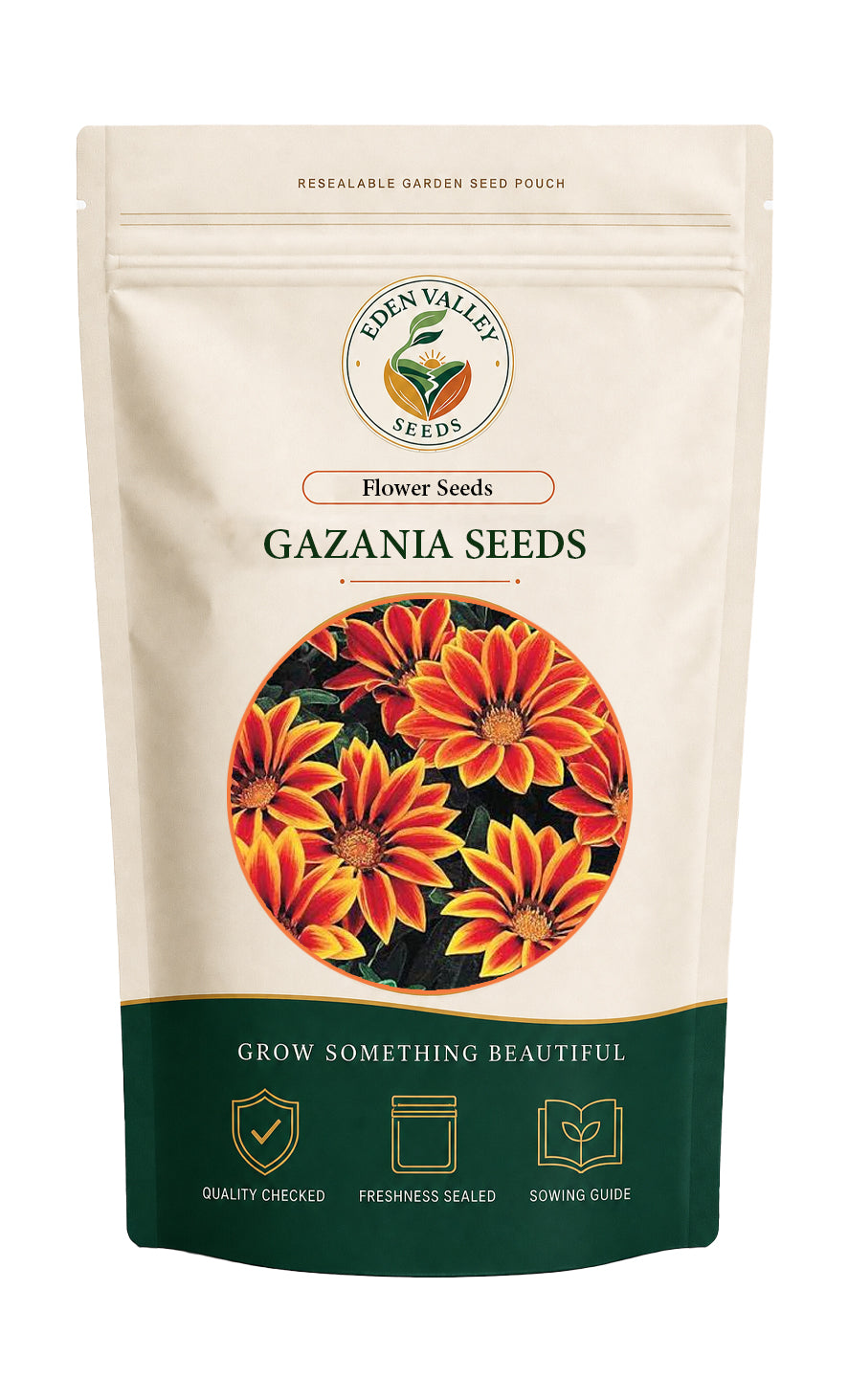 Red Orange Gazania Seeds for Planting with vivid red and orange blooms