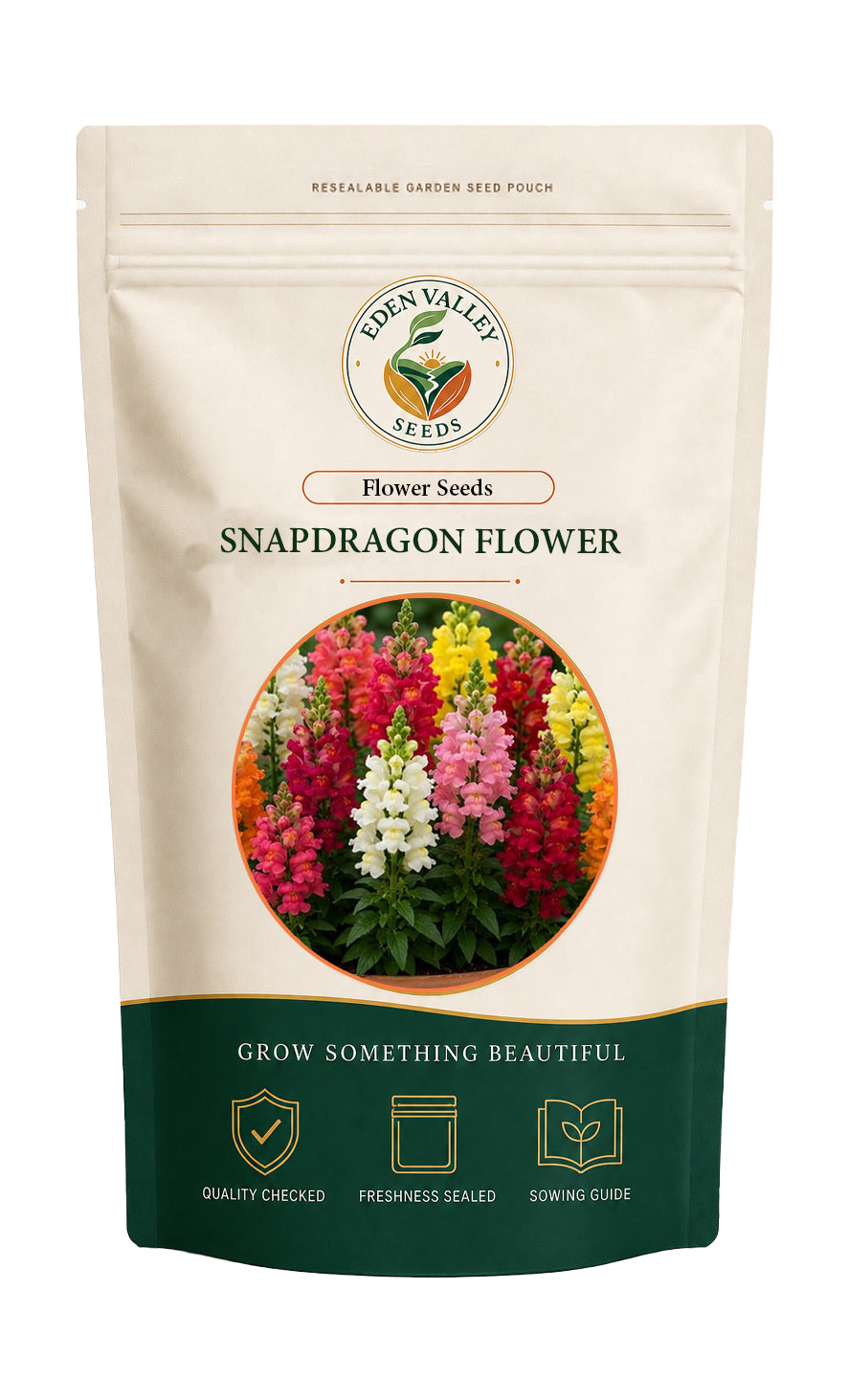Snapdragon flowering plant with colorful blooms