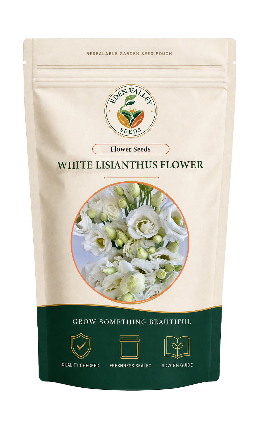 White Lisianthus Flower Seeds for home gardens