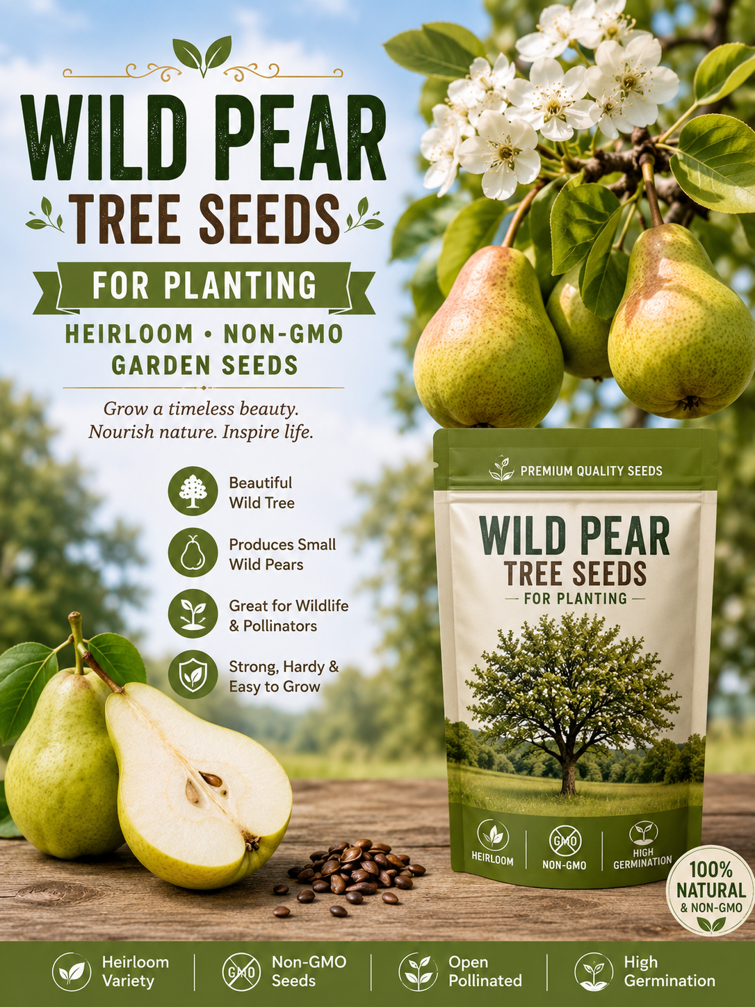 Wild Pear Tree Seeds