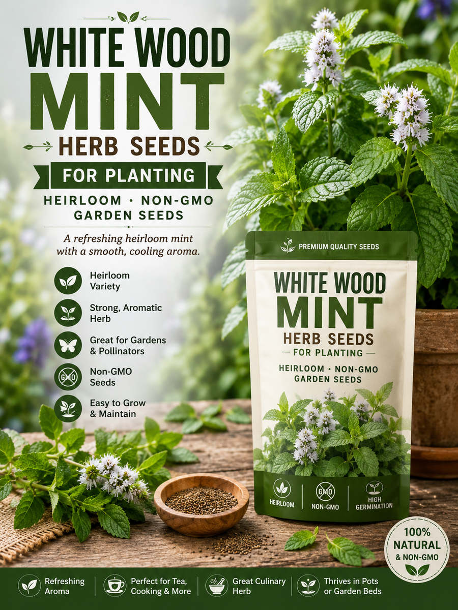 White Wood Mint Herb Seeds