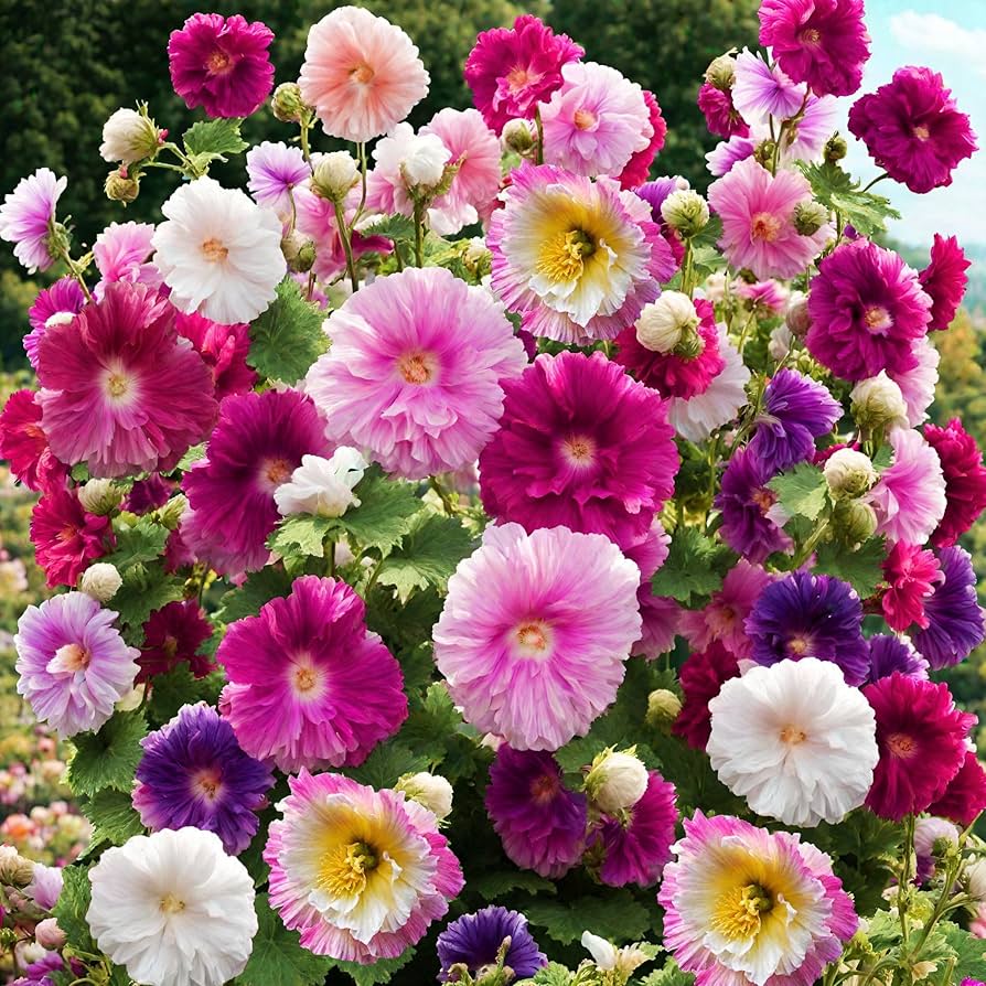 Alcea flower seeds