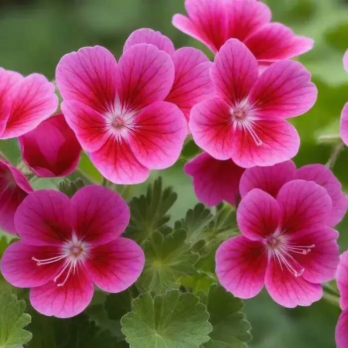 & Red Geranium plant