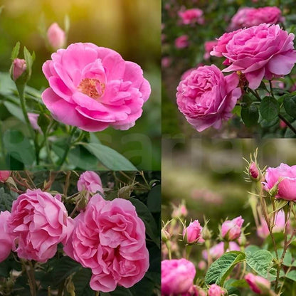 Pink Damascus Rose plant