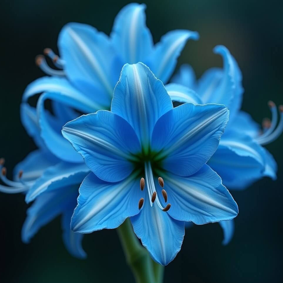 Blue Belladonna Amaryllis plant
