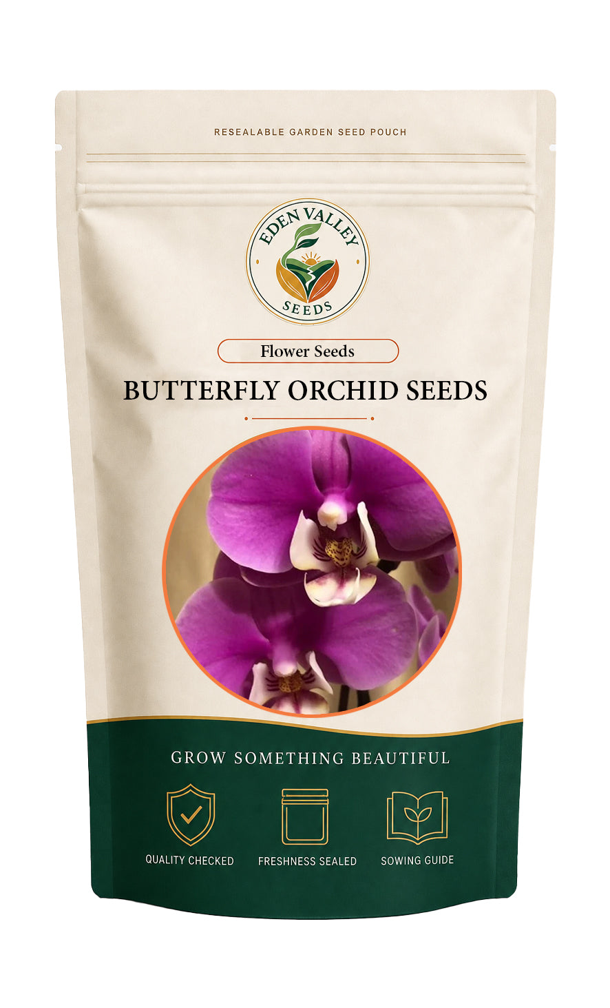 Purple Butterfly Orchid Seeds for Planting with delicate purple butterfly-shaped blooms