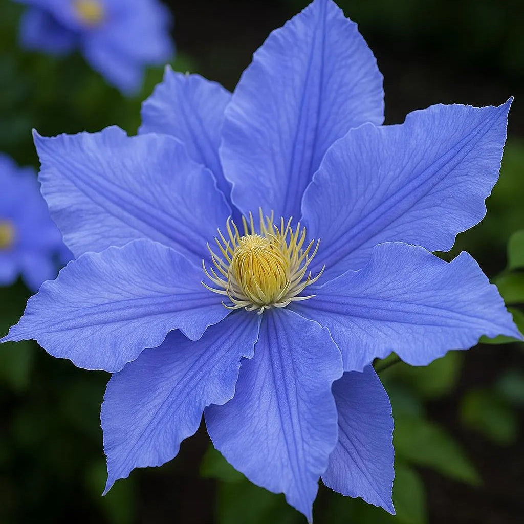 Blue Clematis plant