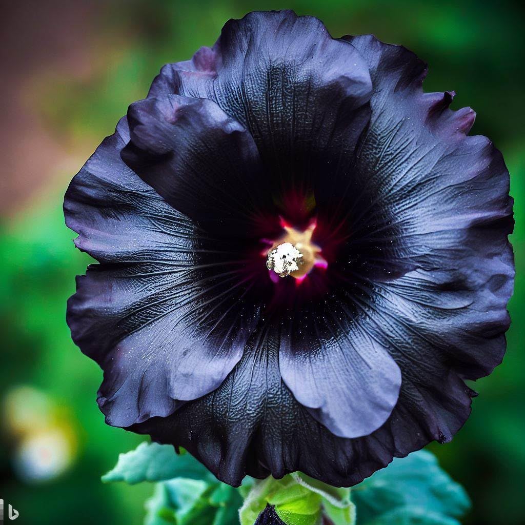 Black Hollyhock flower seeds