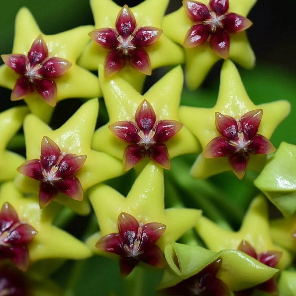 Blooming Hoya plant