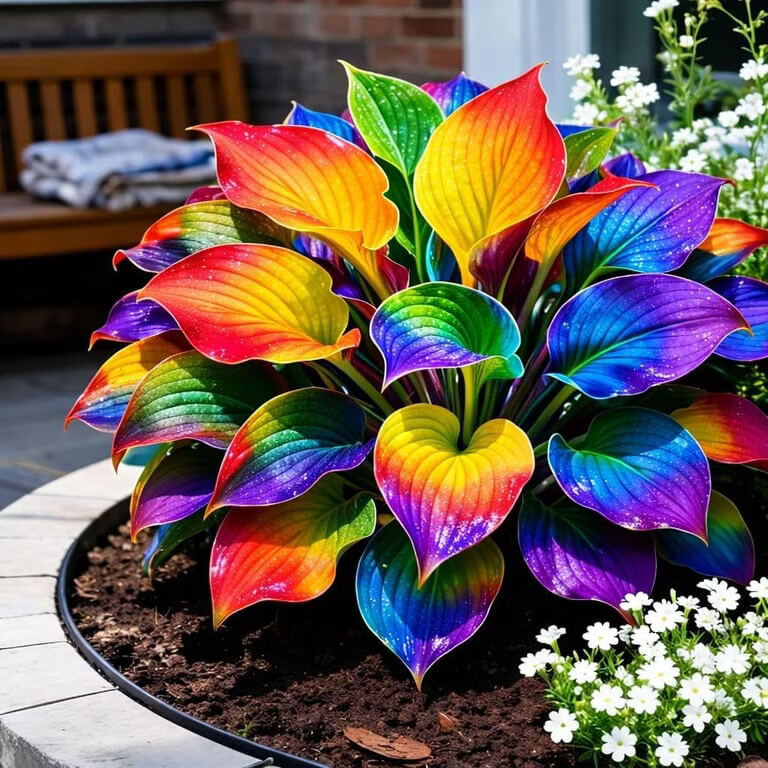 Ornamental Hosta plant