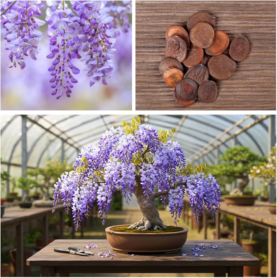 Purple Wisteria flower seeds