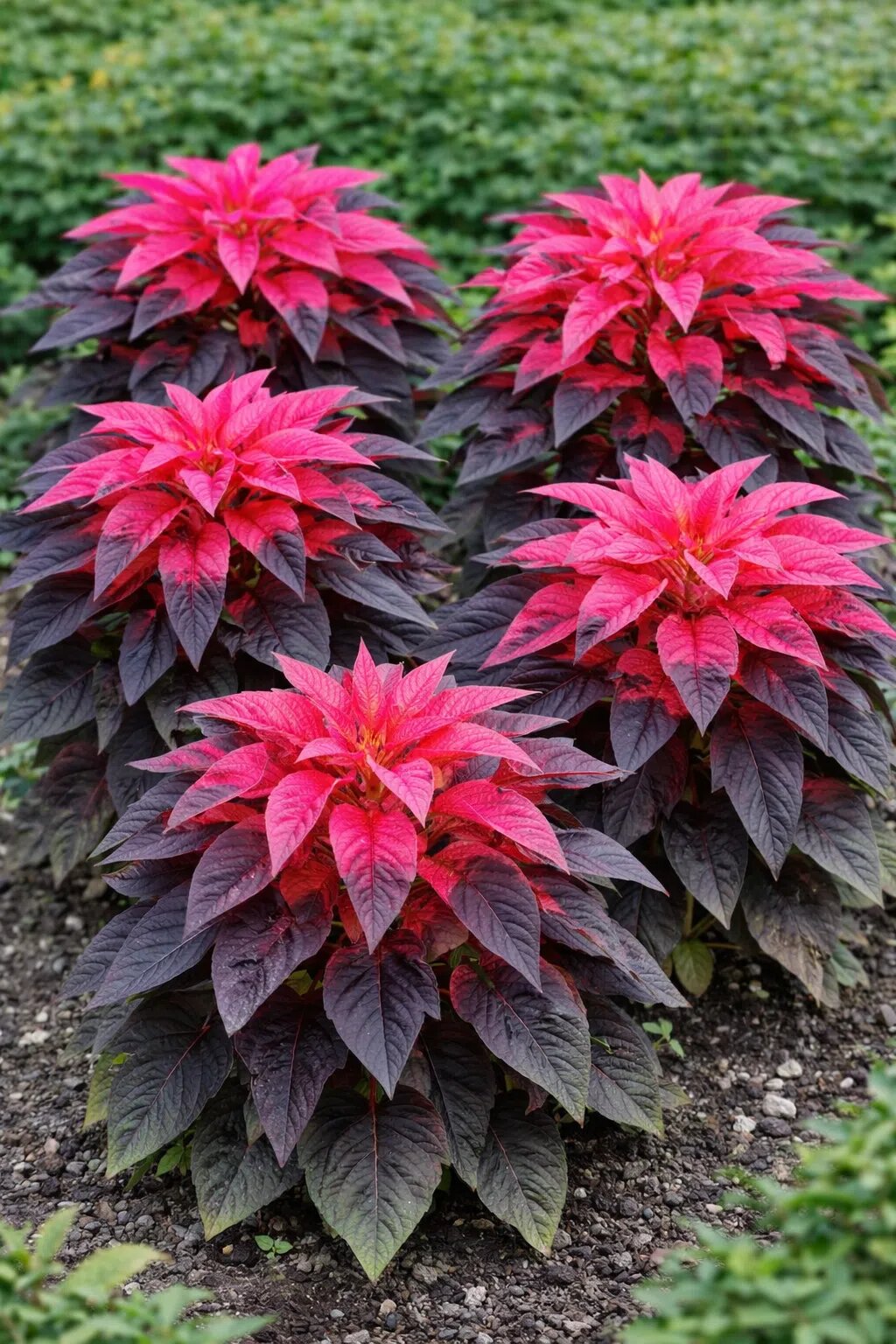 Amaranthus Tricolor Flower Seeds for planting with colorful red green purple and gold foliage
