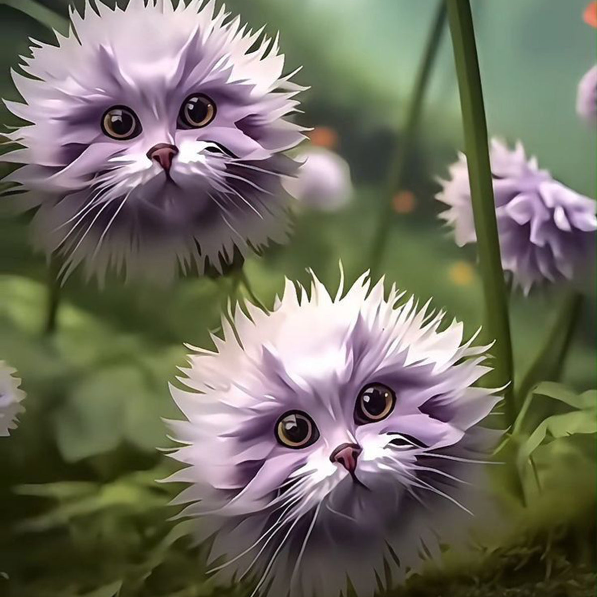 Purple tiger face flower with vivid purple petals and contrasting tiger-like markings, displayed as an ornamental garden bloom.
