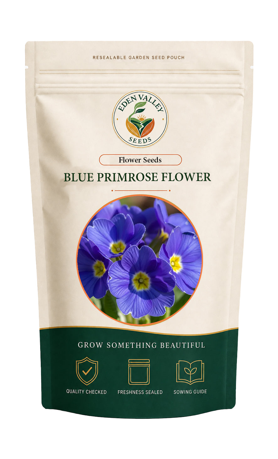 Blue Primrose flowers blooming in a garden