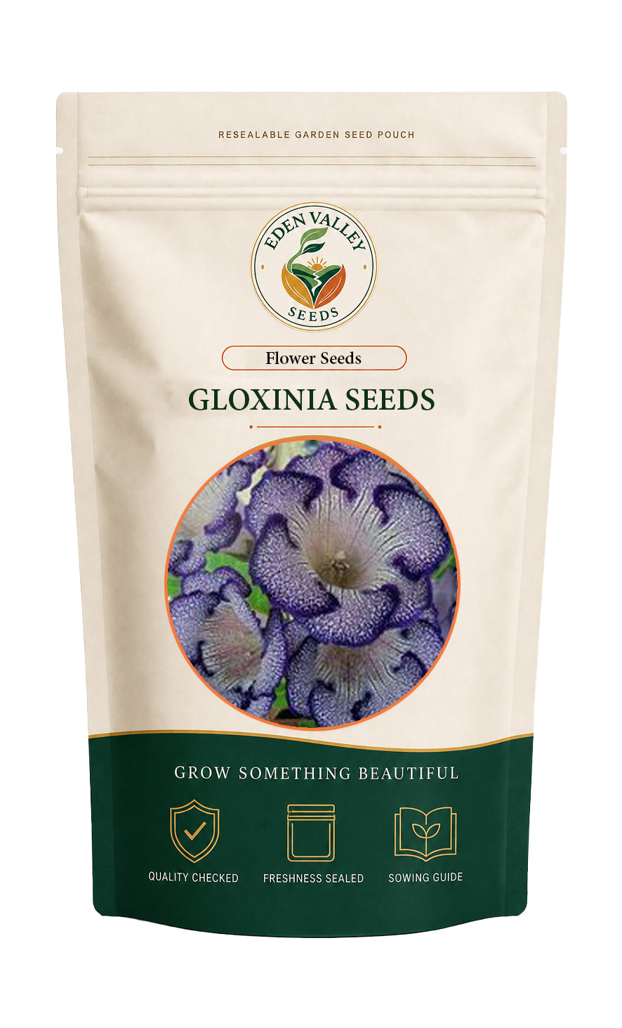 Blue White Gloxinia Seeds for Planting with beautiful blue and white flowers