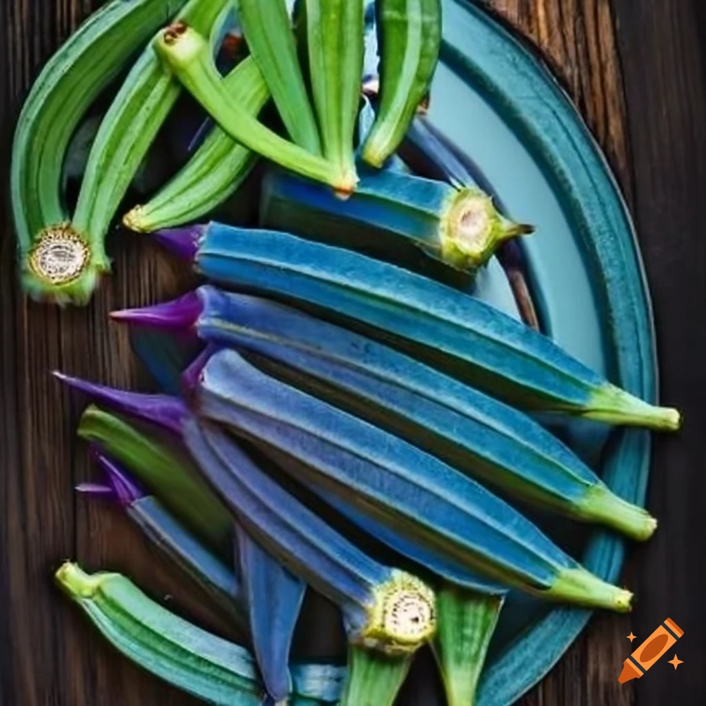 Blue Okra Seeds