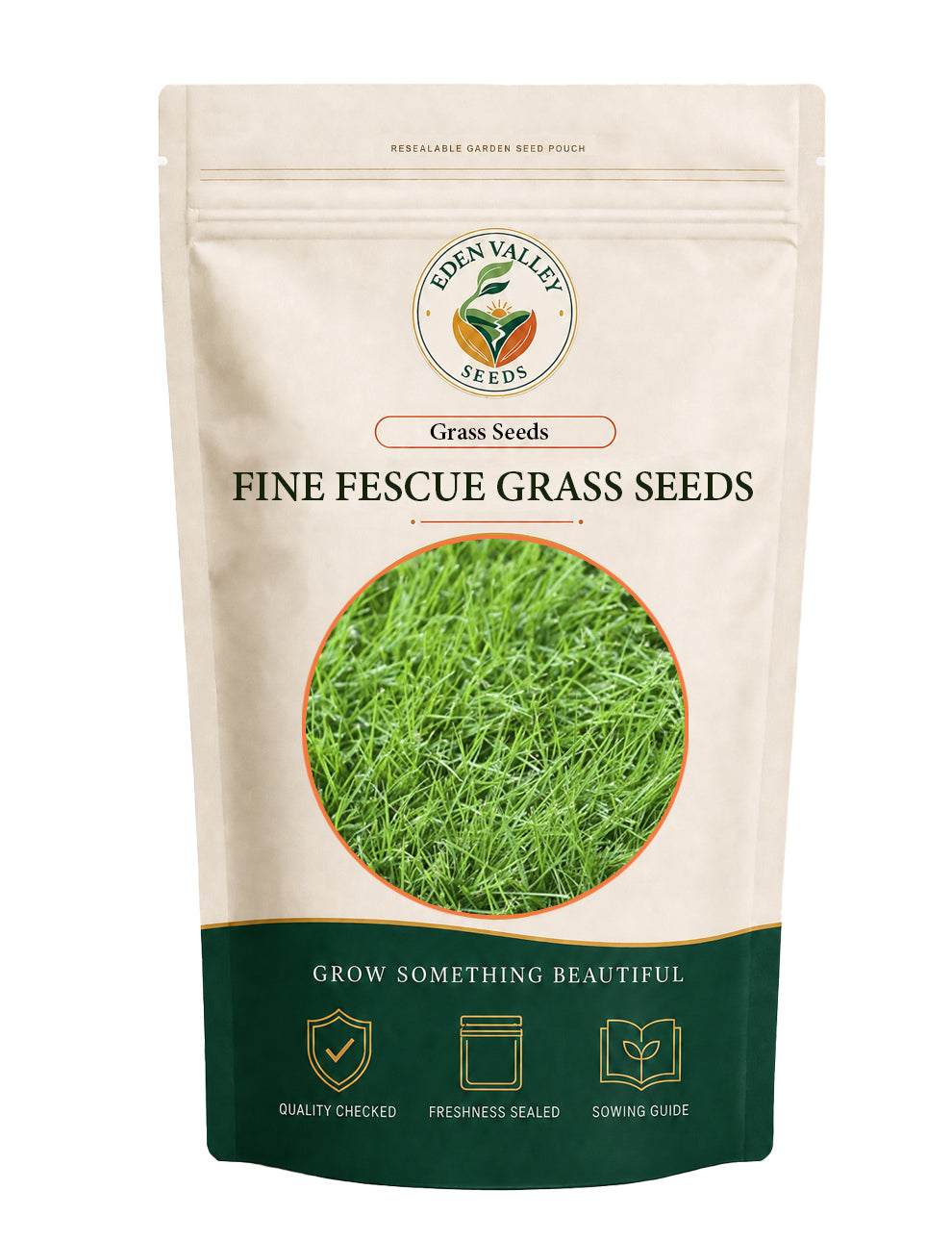 Fine Fescue Grass Seeds with slender green blades for lawns and garden spaces