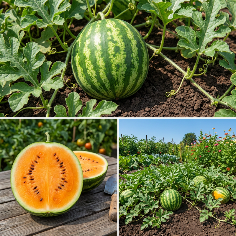 Tendersweet Orange Watermelon Seeds for Planting – Sweet Orange Watermelon Seeds