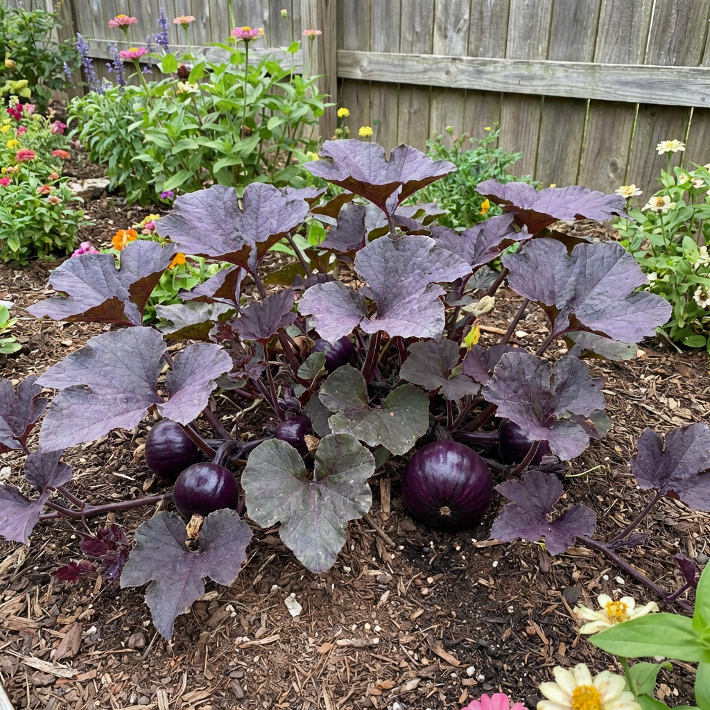 decorative purple pumpkin seeds