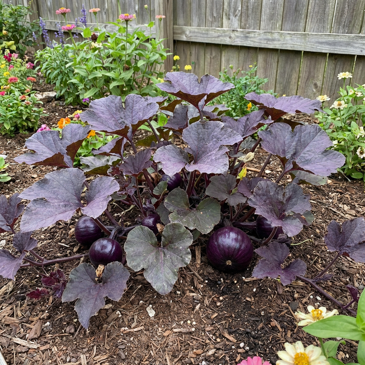 decorative purple pumpkin seeds