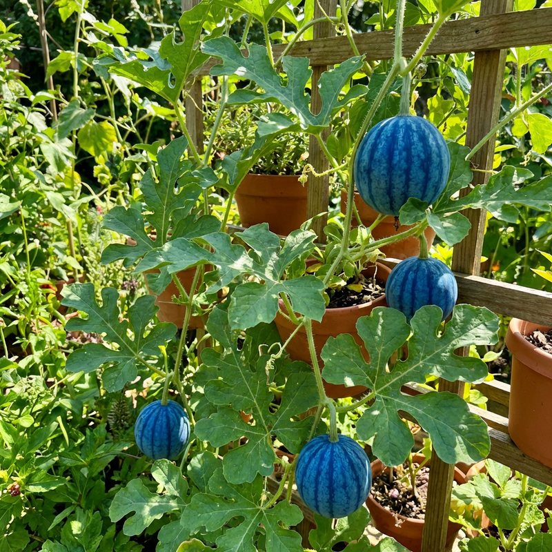 Blue Watermelon Fruit Seeds – Heirloom Non-GMO Watermelon Seeds