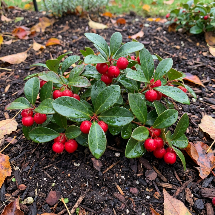 red wintergreen fruit seeds