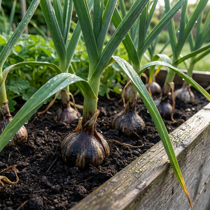 Black Garlic Herb Seeds for Planting – Heirloom Non-GMO Garden Seeds