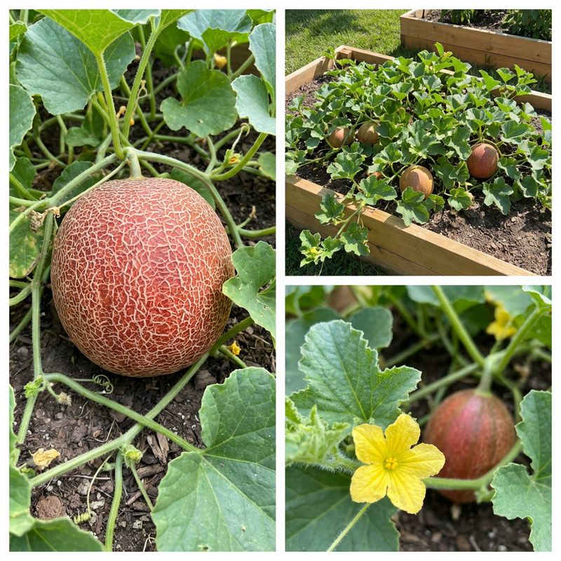 Cucumis Melo Red Cantaloupe Seeds – Sweet Garden Melon Seeds