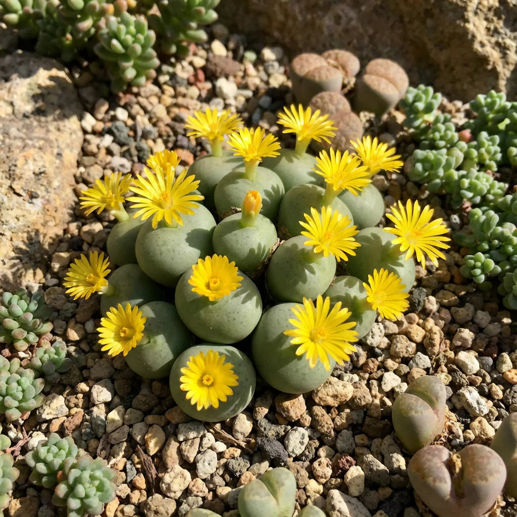 Yellow Conophytum flower seeds