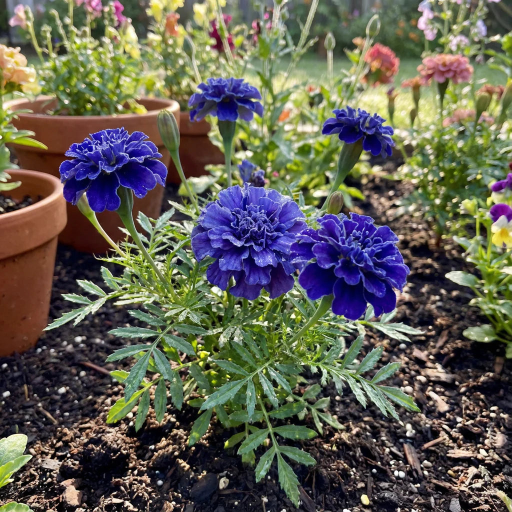 Blue Marigold flower seeds