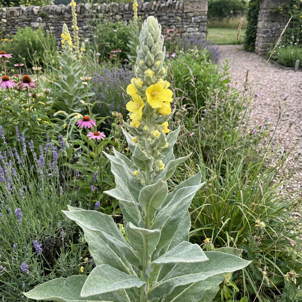 Green Verbascum flower seeds