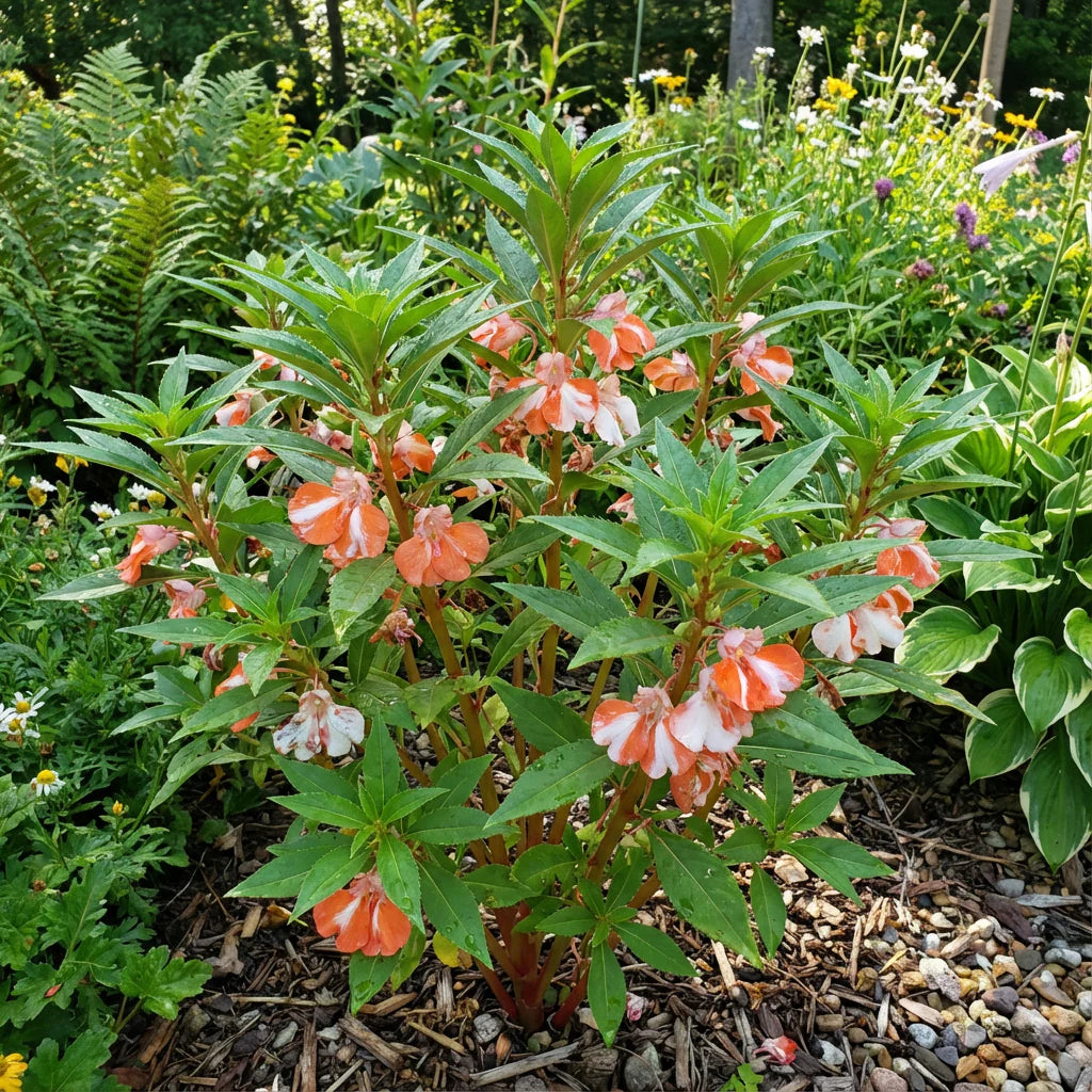 Orange White flower seeds