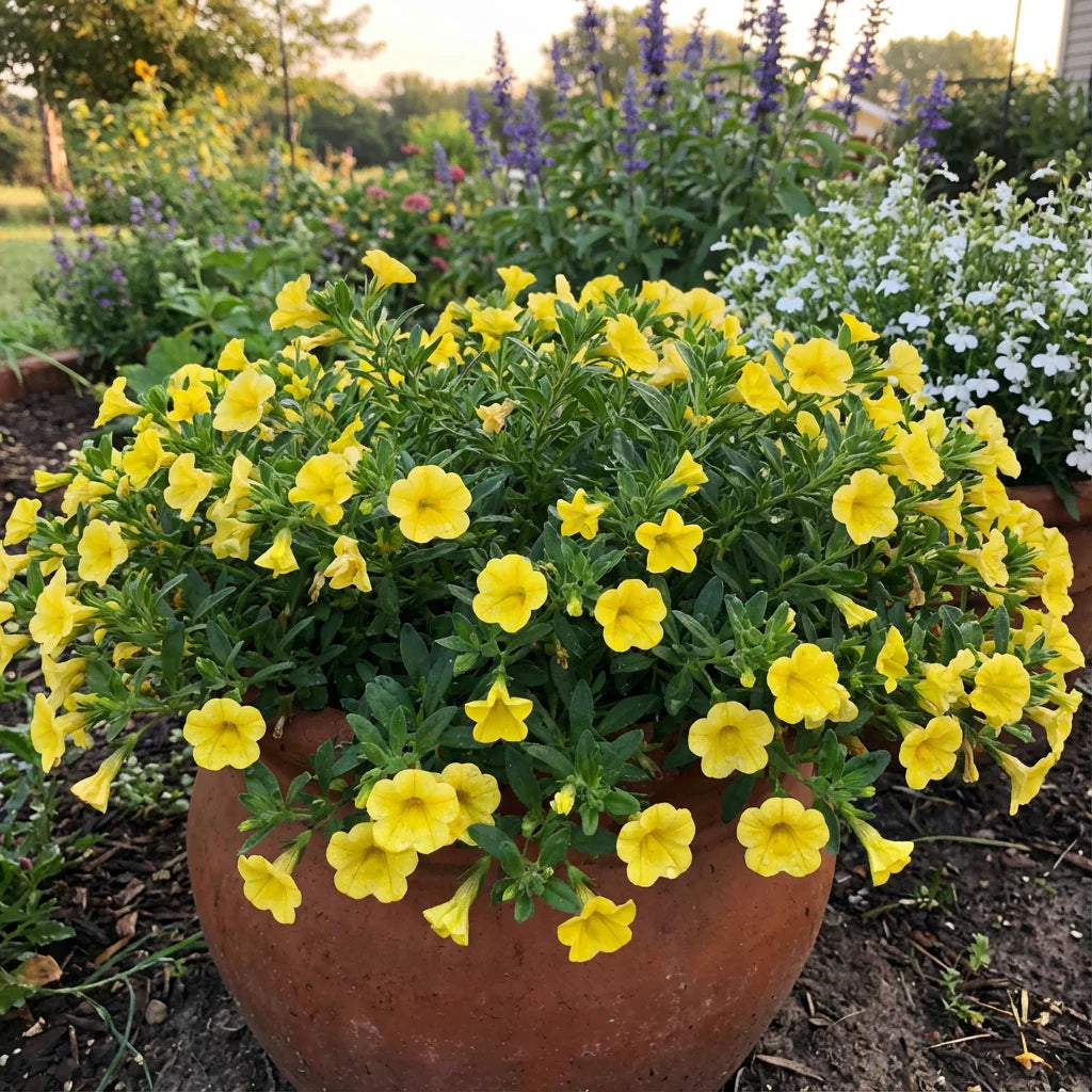 Yellow Calibrachoa flower seeds