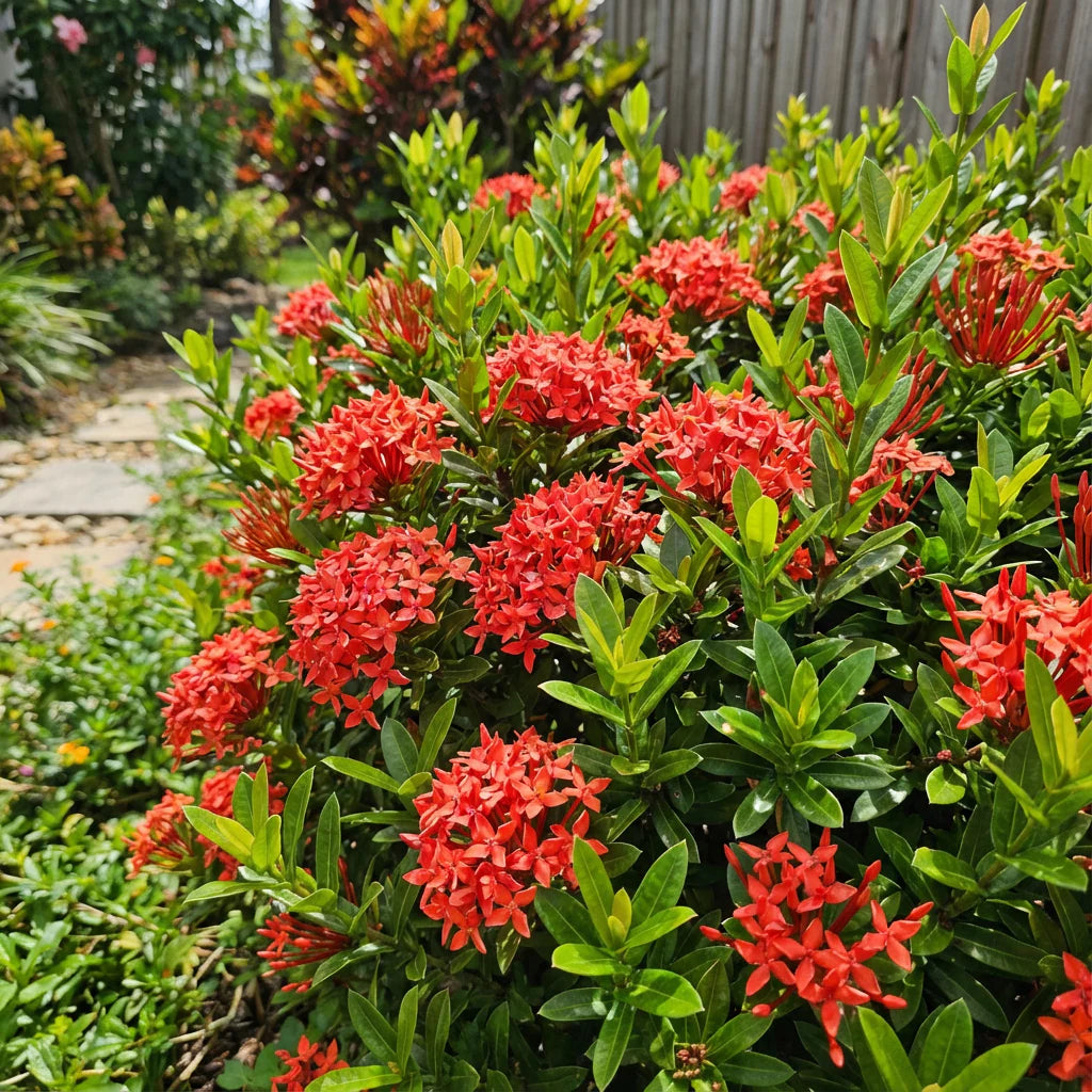 Red Ixora flower seeds