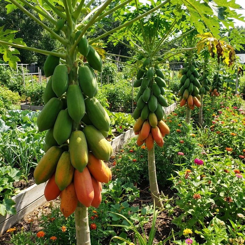 Carica papaya Red Lady Fruit Seeds for Planting – Heirloom Non-GMO Papaya Seeds