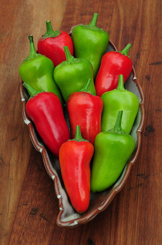 Fresno pepper seeds for planting and growing colorful chili peppers in a home vegetable garden.