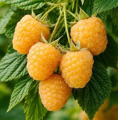 Golden Raspberry fruit seeds for planting Rubus idaeus in home berry