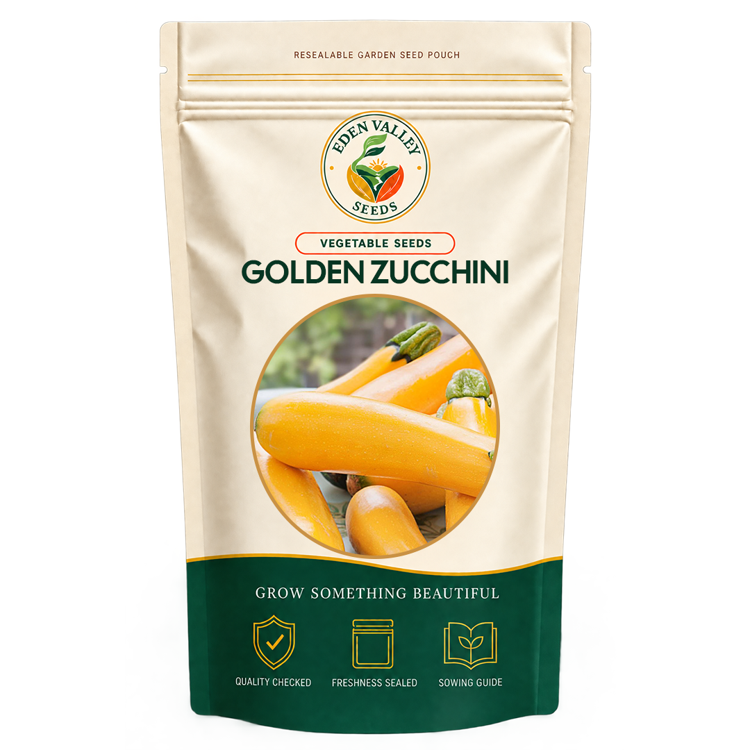 Golden Zucchini Vegetable Seeds for home gardens