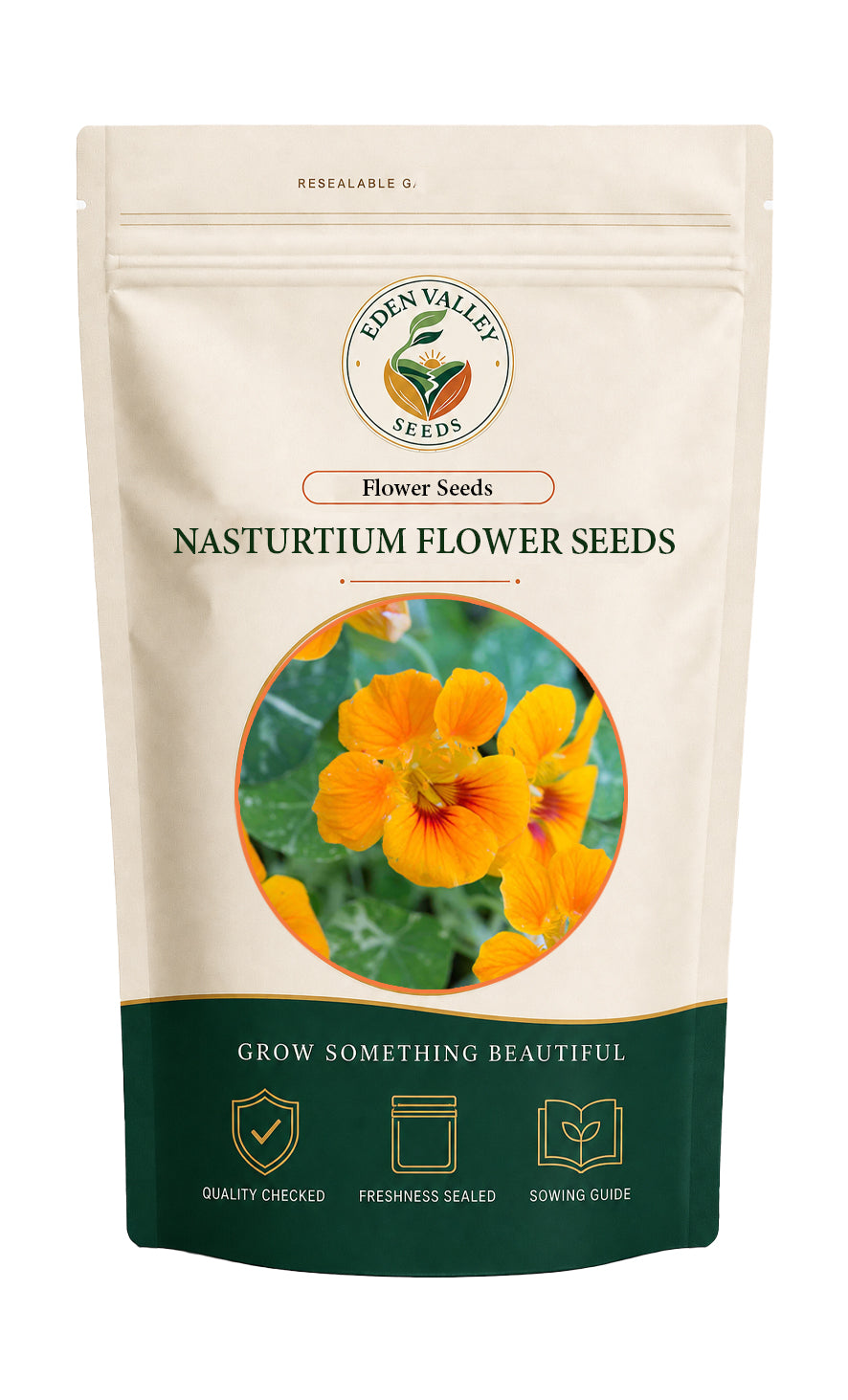 Green Nasturtium Flower Seeds for planting